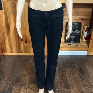 PAIGE Women's Classic Black Straight Leg Jeans